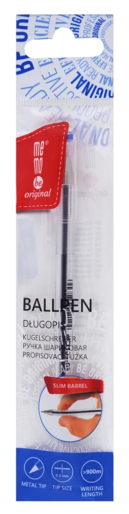 Długopis biurowy 0,7mm MemoBe niebieski etui 1 szt.