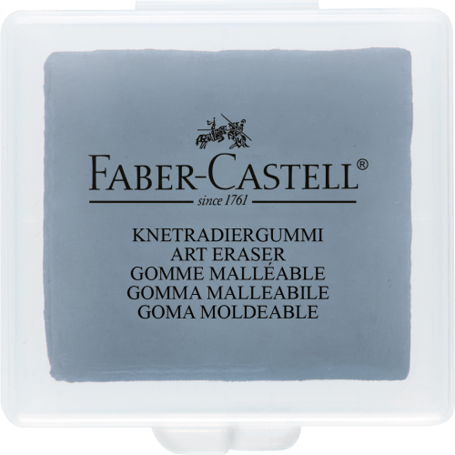 GUMKA ARTYSTYCZNA CHLEBOWA SZARA W ETUI PLASTIKOWYM FABER-CASTELL
