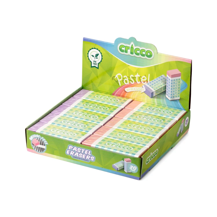 GUMKA DO ŚCIERANIA CRICCO, PVC-FREE, PASTEL