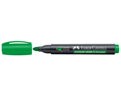 MARKER PERMANENTNY 52  ZIELONY KOŃCÓWKA OKRĄGŁA FABER-CASTELL
