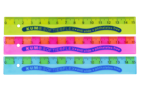 LINIJKA 15CM SOFTIE FLEX W WORECZKU, OPAKOWANIE KARTONOWE KUM