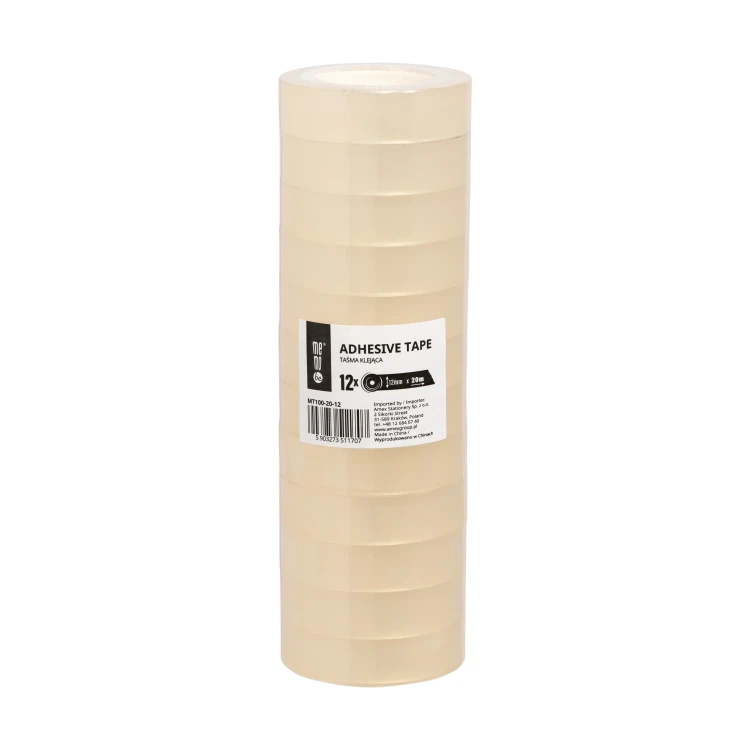 Taśma klejąca MemoBe 12mm x 20m , 12 sztsłupek