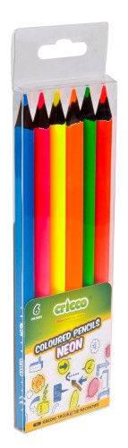 KREDKI CRICCO TRÓJKĄTNE 6 KOL. BLACK WOOD JUMBO NEONOWE ETUI