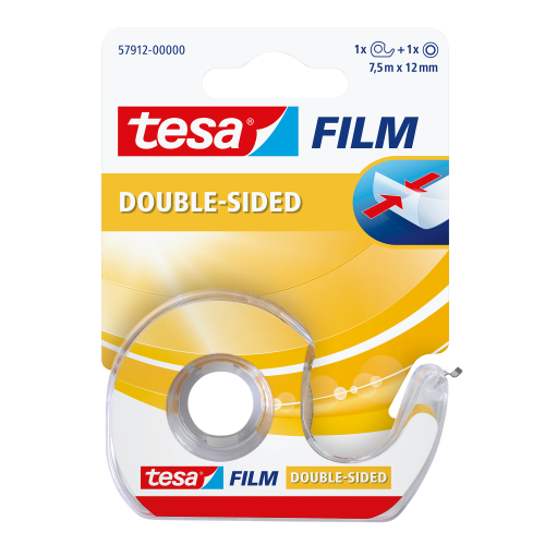 TAŚMA BIUROWA TESAFILM DWUSTRONNA 7,5M X12MM