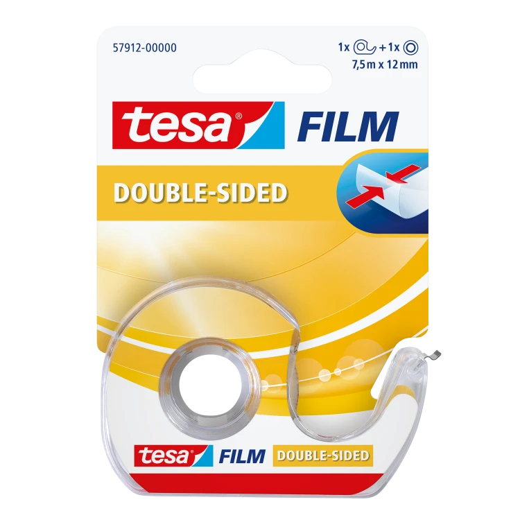 TAŚMA BIUROWA TESAFILM DWUSTRONNA 7,5M X12MM
