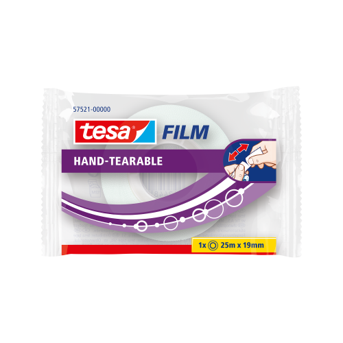 TAŚMA BIUROWA TESAFILM 25MX19MM URYWALNARĘCZNIE