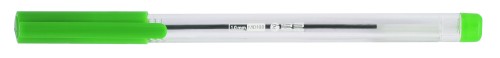 Długopis biurowy przezroczysty 1 mm MemoBe zielony