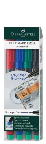 MULTIMARK OHP PERMANENTNY S 4 KOL. W ETUI FABER-CASTELL
