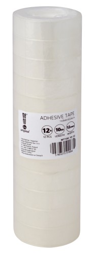 Taśma klejąca MemoBe 12mm x 10m , 12 sztsłupek