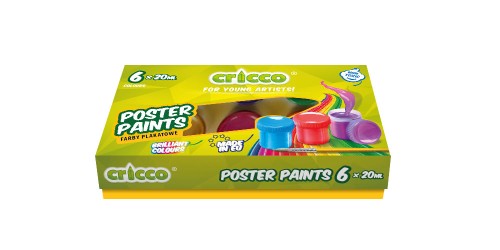 FARBY PLAKATOWE CRICCO 20ML 6-KOL.