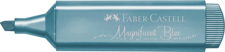 ZAKREŚLACZ 1546 METALICZNY NIEBIESKIFABER-CASTELL