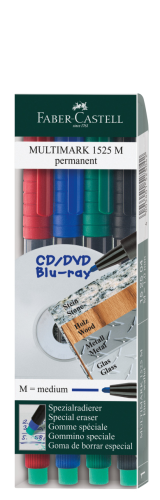 MULTIMARK OHP PERMANENTNY M 4 KOL. W ETUI FABER-CASTELL