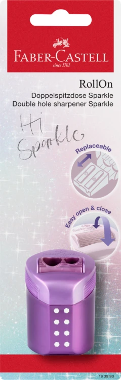 TEMPERÓWKA PODWÓJNA RollOn SPARKLE 1 SZT. BLISTER FABER--CASTELL