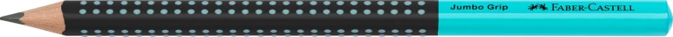 OŁÓWEK JUMBO GRIP TWO TONE CZARNY/TURKUSOWY FABER-CASTELL
