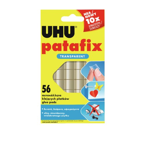 PŁATKI SAMOPRZYLEPNE PATAFIX INVISIBLE56 SZT. UHU