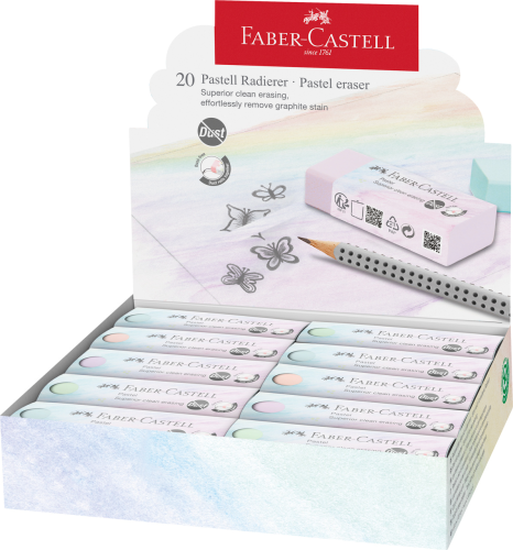 GUMKA DUST-FREE ECO PASTELOWA FABER-CASTELL