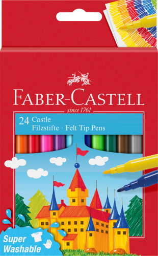 FLAMASTRY ZAMEK 24 KOL. OPAKOWANIE KARTONOWE FABER-CASTELL