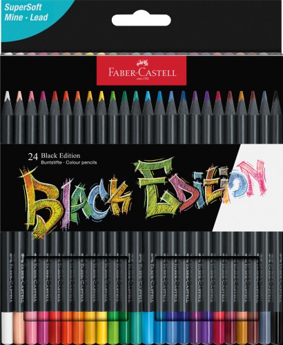 KREDKI TRÓJKĄTNE BLACK EDITION 24 KOL. FABER-CASTELL