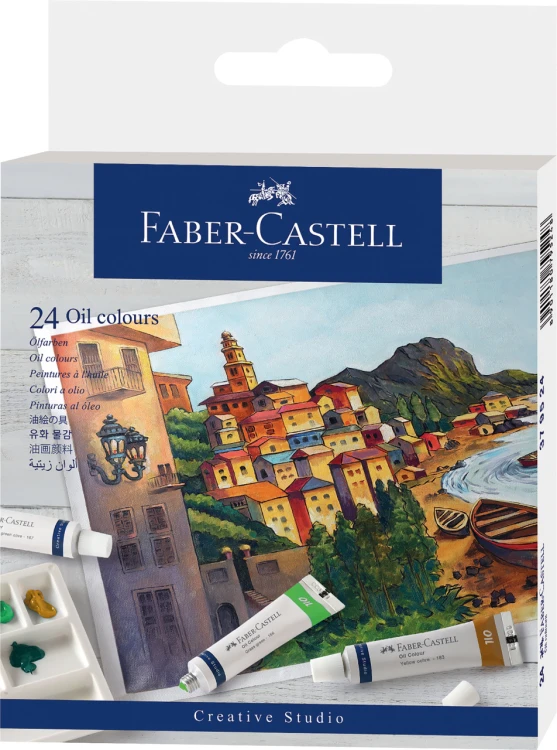 FARBY OLEJNE CREATIVE STUDIO 24 KOL X 9 ML TUBKI OPAKOWANIE KARTONOWE FABER-CASTELL