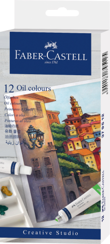 FARBY OLEJNE CREATIVE STUDIO 12 KOLX 9 ML TUBKI OPAKOWANIE KARTONOWE FABER-CASTELL