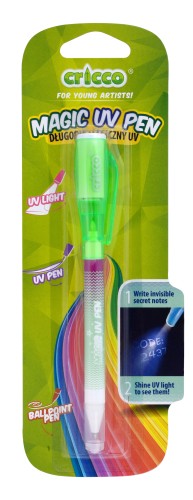 DŁUGOPIS MAGICZNY CRICCO INVISIBLE UV 1 SZT. BLISTER MIX KOLORÓW