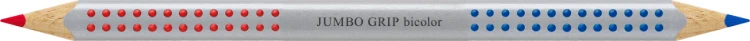 KREDKA JUMBO GRIP DWUSTRONNA CZERWONA/NIEBIESKA FABER-CASTELL