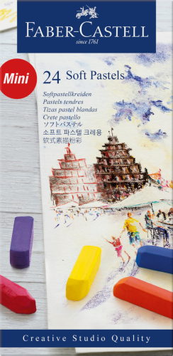CREATIVE STUDIO MINI PASTELE SUCHE 24 SZT. OP. KARTONOWE FABER-CASTELL