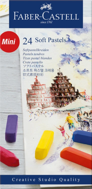CREATIVE STUDIO MINI PASTELE SUCHE 24 SZT. OP. KARTONOWE FABER-CASTELL