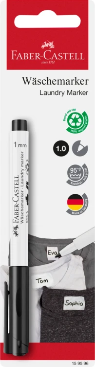 PISAK DO ZNAKOWANIA TKANIN CZARNY 1 SZT. BLISTER FABER-CASTELL