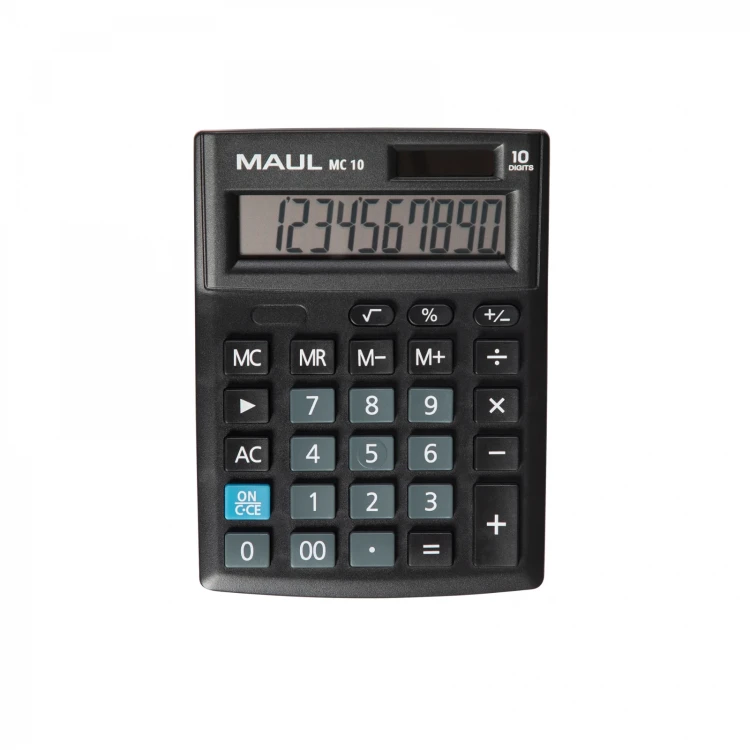 KALKULATOR BIURKOWY COMPACT MC 10, 10-POZYCYJNY, CZARNY MAUL