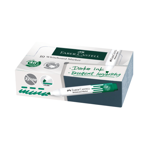 MARKER DO TABLIC SUCHOŚCIERALNYCH ZIELONY KOŃCÓWKA OKRĄGŁA FABER-CASTELL
