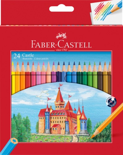 KREDKI ZAMEK 24 KOL. OPAKOWANIE KARTON FABER-CASTELL