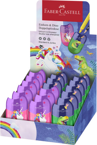 TEMPERÓWKA PODWÓJNA JEDNOROŻEC/DINOZAURY MIX FABER-CASTELL