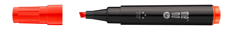 Marker permanentny M201 MemoBe końcówka ścięta 1-4 mm czerwony