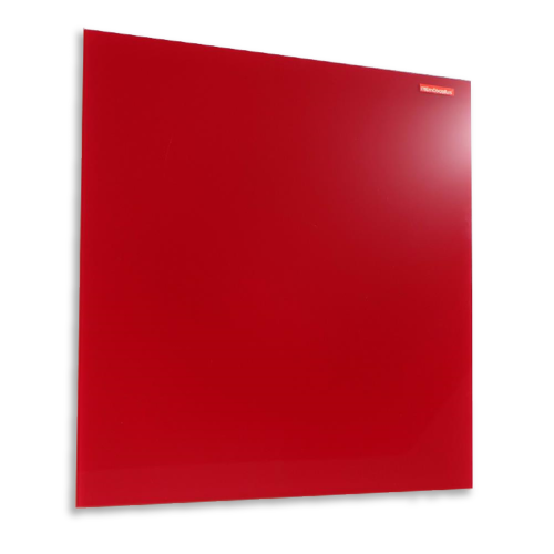 TABLICA SZKLANA MAGNETYCZNA 450X450MM MEMOBOARDS CZERWONA