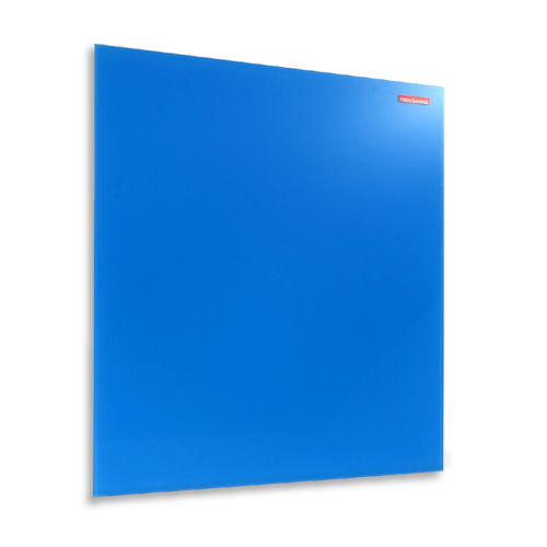 TABLICA SZKLANA MAGNETYCZNA 450X450MM MEMOBOARDS NIEBIESKA