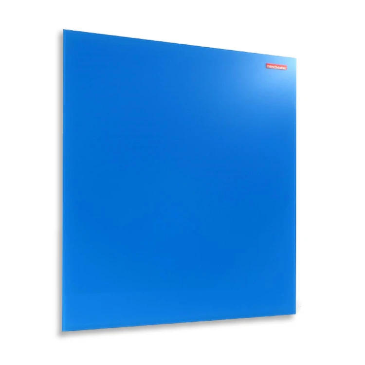 TABLICA SZKLANA MAGNETYCZNA 450X450MM MEMOBOARDS NIEBIESKA