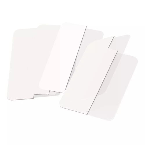 ZAKŁADKI INDEKSUJĄCE DJOIS x 3L BIAŁE 24 SZT. DWUSTRONNE 12X40MM