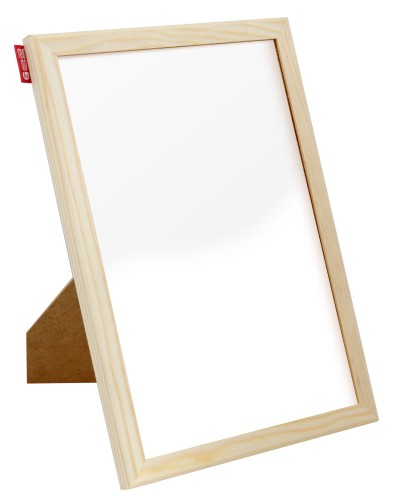 Tabliczka suchościeralna magetyczna, biała MEMOBE, nabiurkowa, stojąca, układ pionowy lub poziomy, 30x21 cm