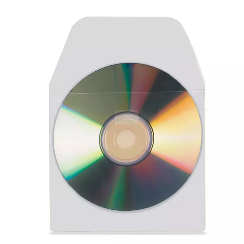 KIESZEŃ SAMOPRZYLEPNA DJOIS x 3L 10 SZT. NA CD/DVD Z KLAPKĄ 127X127MM