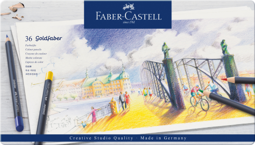 KREDKI GOLDFABER 36 KOL. OPAK. METALOWE FABER-CASTELL