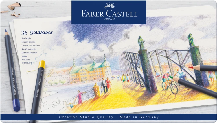 KREDKI GOLDFABER 36 KOL. OPAK. METALOWE FABER-CASTELL