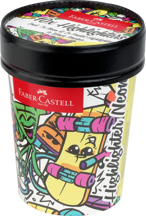 ZESTAW ZAKREŚLACZY 1546 ICE CREAM CUP NEONOWE 10 SZT. FABER-CASTELL