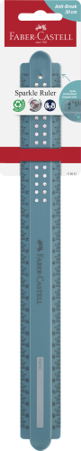 LINIJKA SPARKLE 30 CM ODPORNA NA ZŁAMANIA, OCEAN FABER-CASTELL