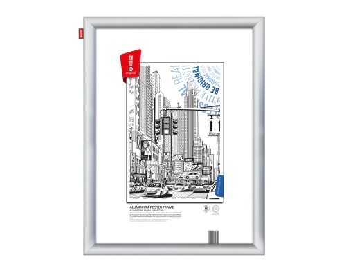 Ramka plakatowa MEMOBE, aluminiowa, (B2) 50x70 cm