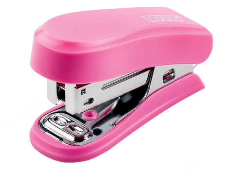 ZSZYWACZ MINI NOVUS RÓŻOWY + ZSZYWKI 24/6 BLISTER
