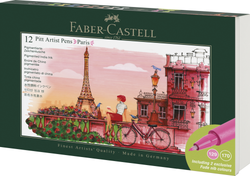 ZESTAW PITT ARTIST PEN PARIS 12 SZT. FABER-CASTELL