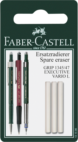 GUMKA ZAPASOWA DO OŁÓWKA GRIP 1345/1347 3 SZT. BLISTER FABER-CASTELL