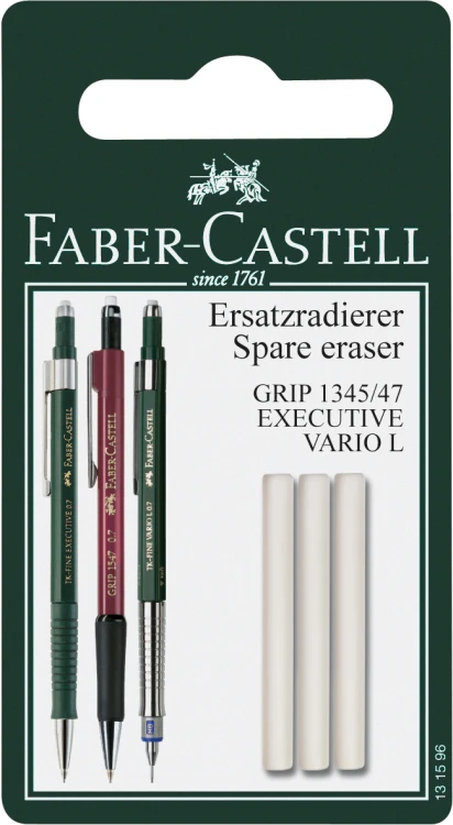 GUMKA ZAPASOWA DO OŁÓWKA GRIP 1345/1347 3 SZT. BLISTER FABER-CASTELL