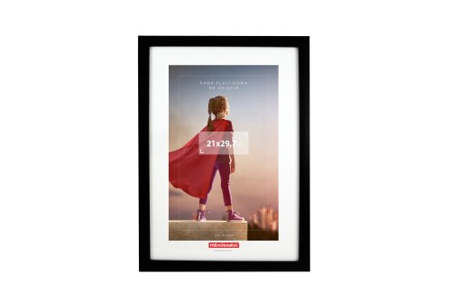 RAMKA NA ZDJĘCIA 500x400mm W RAMIE PLASTIKOWEJ CZARNEJ MEMOBOARDS